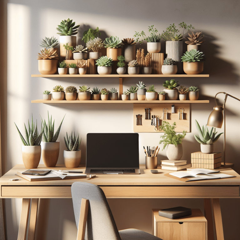 Home Office Succulent Ideas