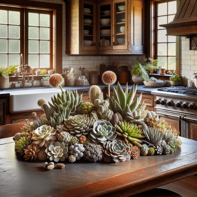 Succulent Arrangement for Kitchen