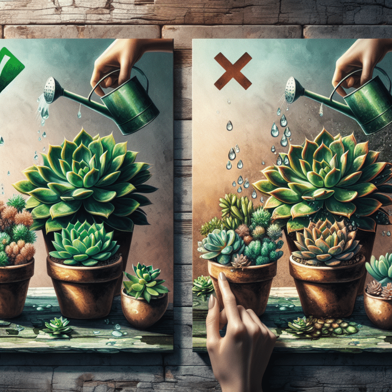 Avoiding Overwatering Succulents