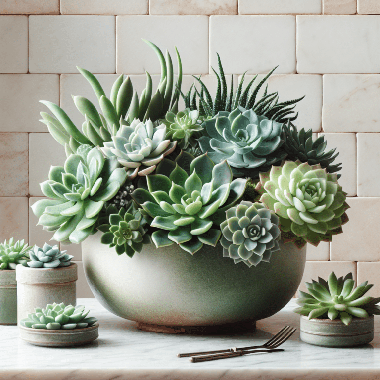 Succulent Arrangement for Kitchen