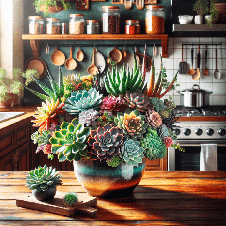 Succulent Arrangement for Kitchen