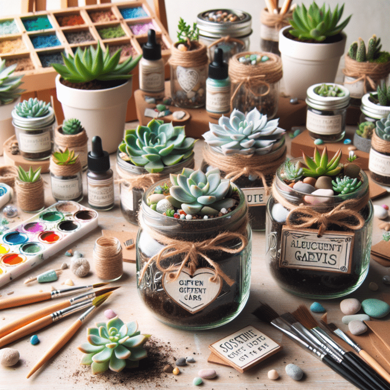 Succulent Gift Jars: DIY Ideas for Plant Lovers