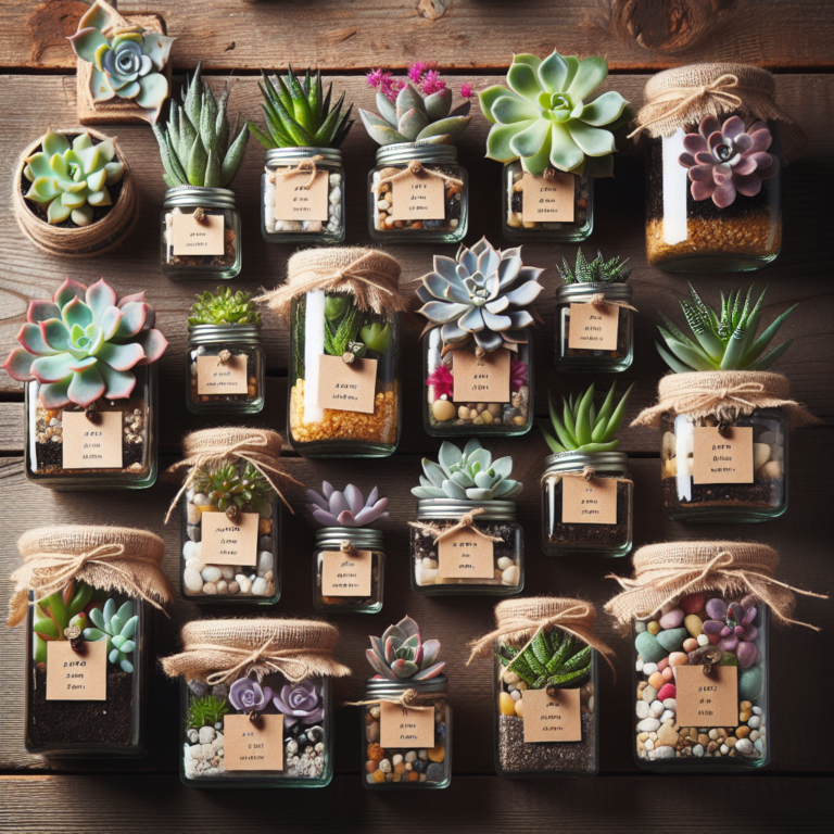 Ever-Giving: Succulent Gift Jar Ideas