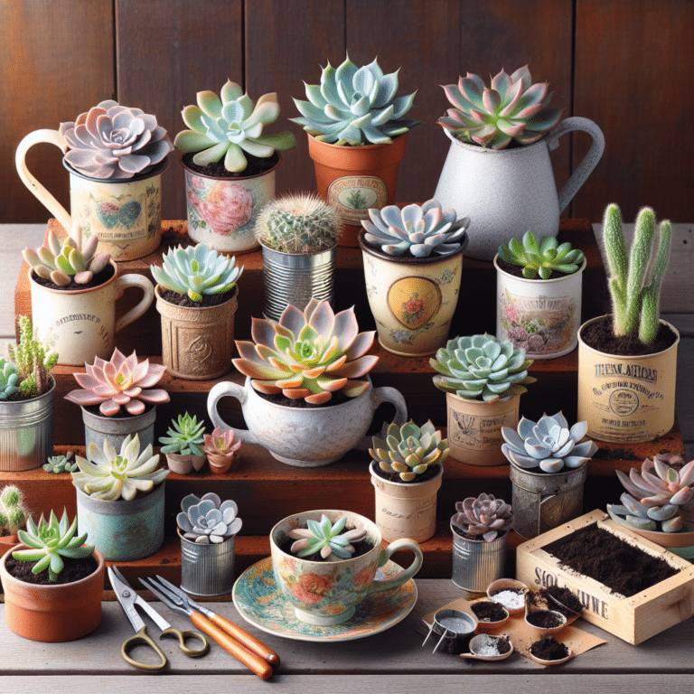 DIY Ideas for Small Space Succulent Gardens
