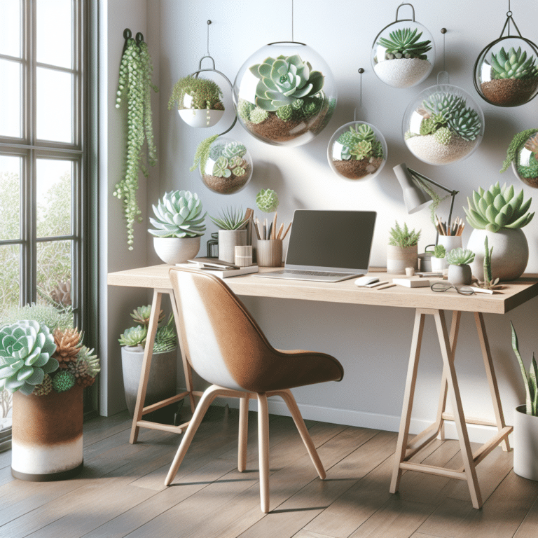 Effortless Succulent Ideas for Home Offices