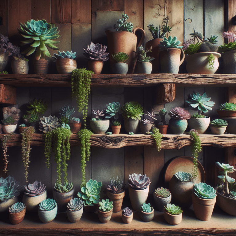 Shelf Decor 101: Displaying Succulents with Style.
