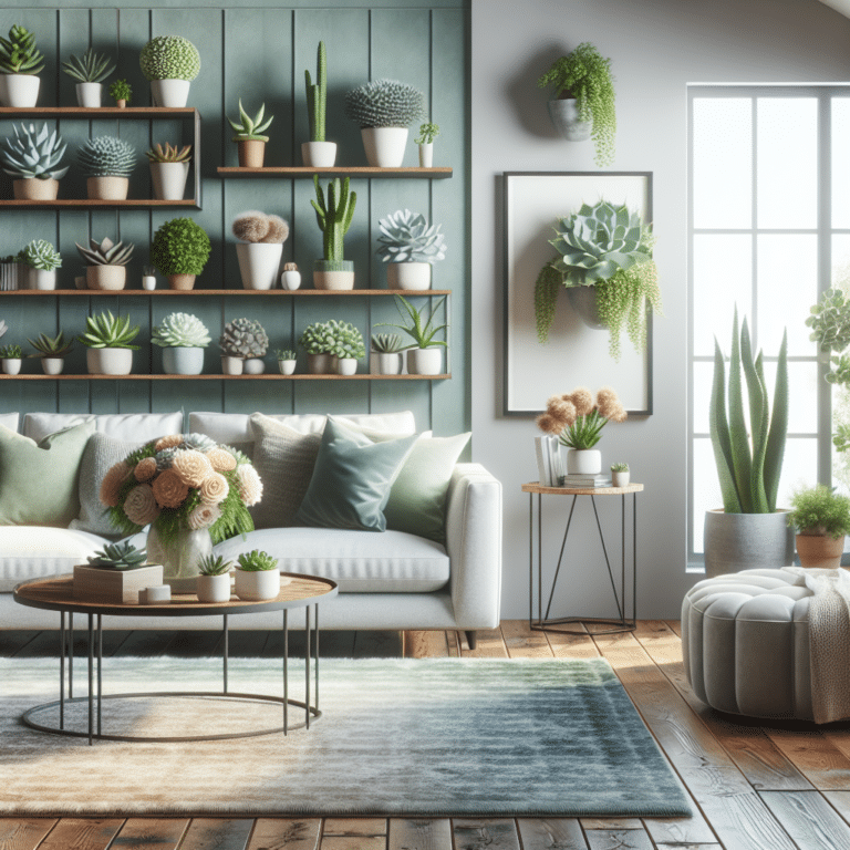 Using Succulents as Eye-Catching Living Room Decor