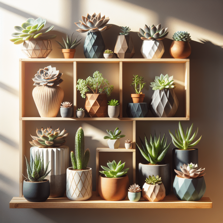 Sprucing Up Your Shelf with an Indoor Succulent Array