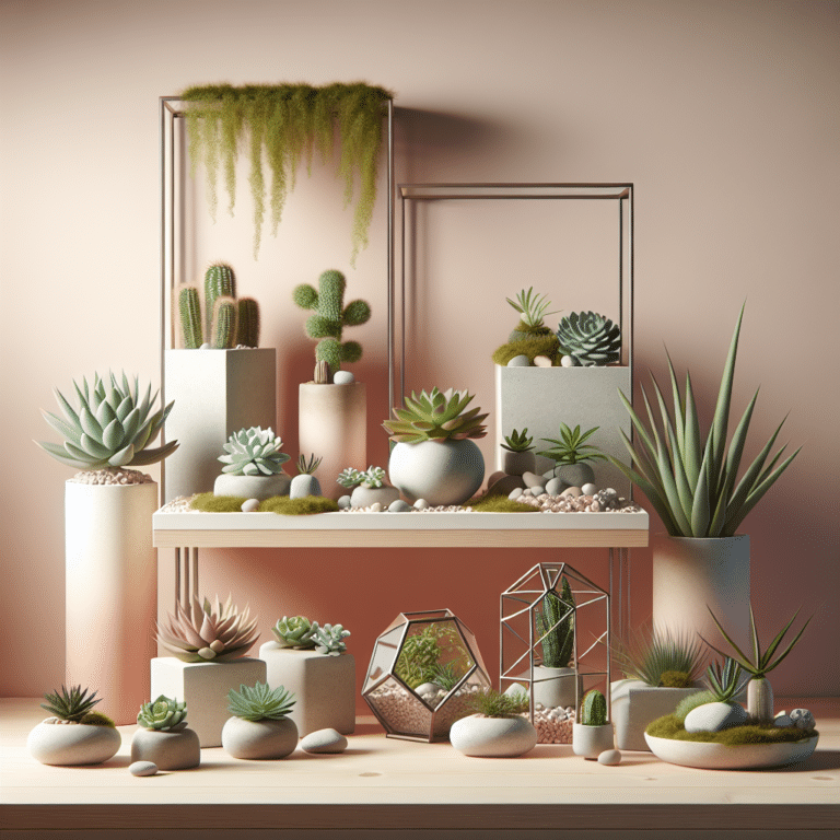 Edgy Yet Soft: Modern Succulent Display Ideas