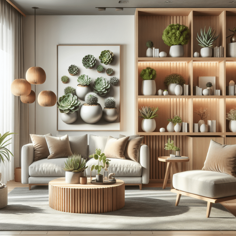 Using Succulents as Eye-Catching Living Room Decor