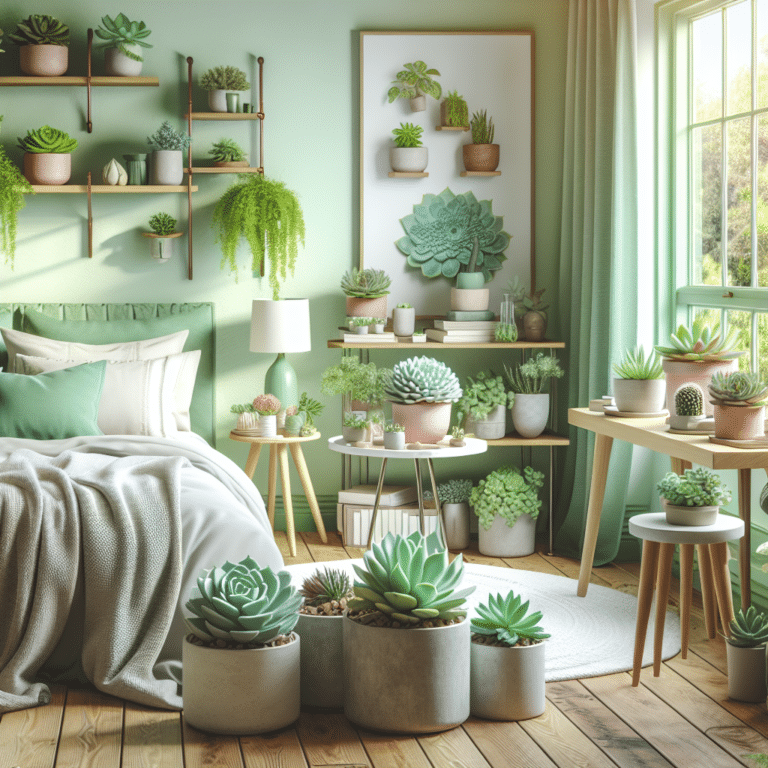 Turn Your Bedroom into a Green Haven with Succulent Decor