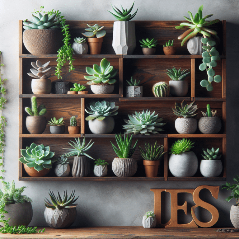 Shelf Decor 101: Displaying Succulents with Style.