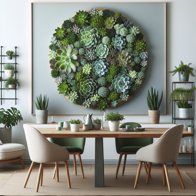 Quirky Interiors: DIY Succulent Wall Art