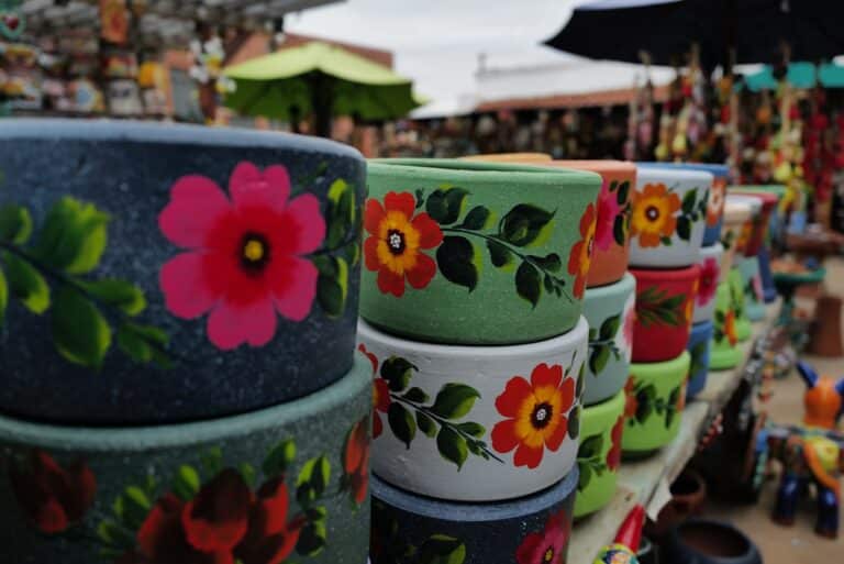 Painted terracotta pot designs